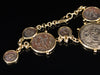 Replica Greek Silver Coin Bracelet in 14K Yellow Gold