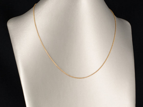 10K Yellow Gold Rolo Chain 19"