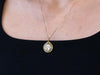 Replica Greek Silver Coin Pendant in 14K Yellow Gold