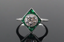  The Emery Emerald and Lab Grown Diamond Ring in 14K White Gold