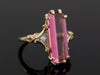 The Adelia Pink Tourmaline and Diamond Ring in 14K Yellow and White Gold