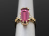 The Adelia Pink Tourmaline and Diamond Ring in 14K Yellow and White Gold