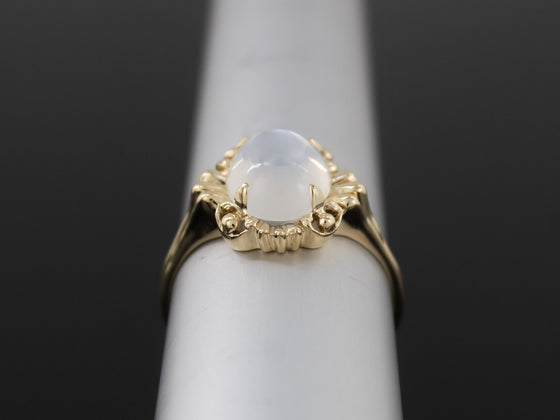 The Stroudwater Moonstone Ring in 14K Yellow Gold