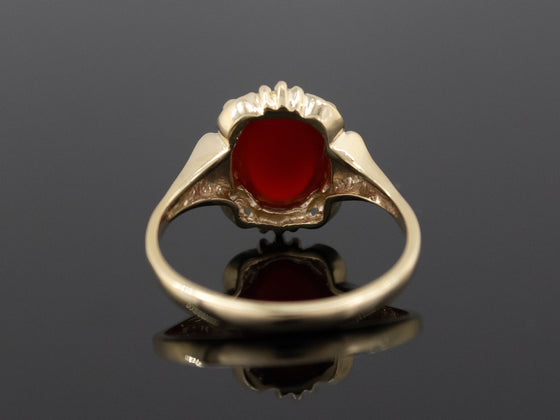 The Stroudwater Carnelian Ring in 14K Yellow Gold