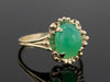 The Stroudwater Chrysoprase Ring in 14K Yellow Gold