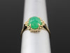 The Stroudwater Chrysoprase Ring in 14K Yellow Gold