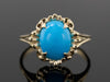 The Stroudwater Turquoise Ring in 14K Yellow Gold