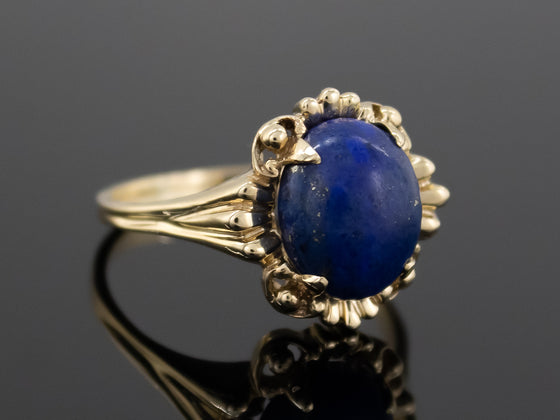 The Stroudwater Lapis Lazuli Ring in 14K Yellow Gold