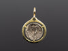 Authentic Roman Coin Pendant in 14K Yellow Gold