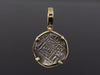 Authentic 18th Century Spanish Colonial Cob Pendant in 14K Yellow Gold