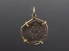 Authentic 18th Century Spanish Colonial Cob Pendant in 14K Yellow Gold