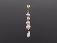  Pink Freshwater Pearl Drop Pendant in 10K Yellow Gold